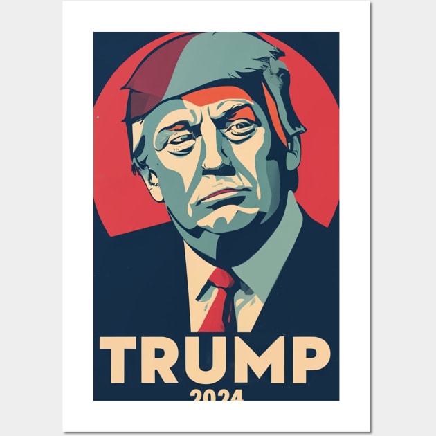 Trump 2024 Wall Art by Dysfunctional Tee Shop